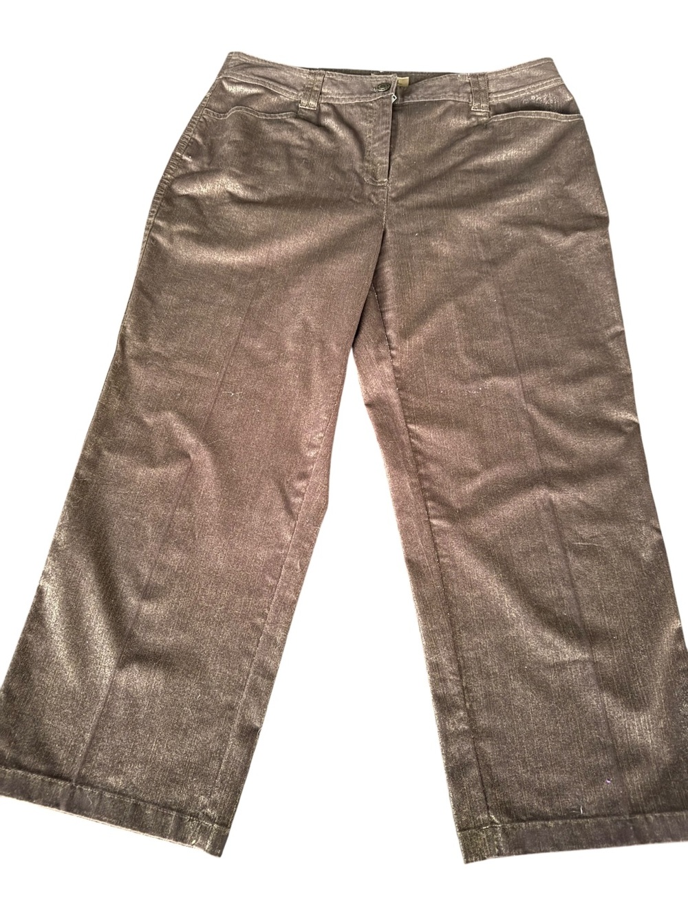 Peck & Peck Metallic Finished Jeans